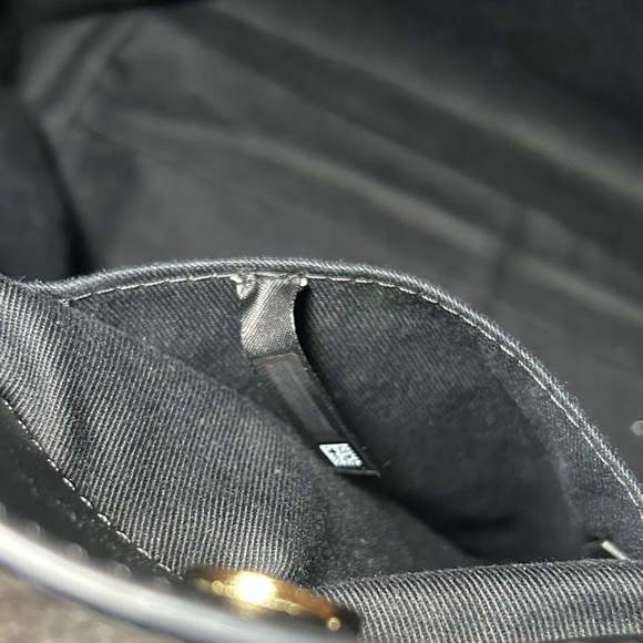 304. See By Chloe Black Leather & suede with removable Gold Charm w/coa - Picture 12 of 16